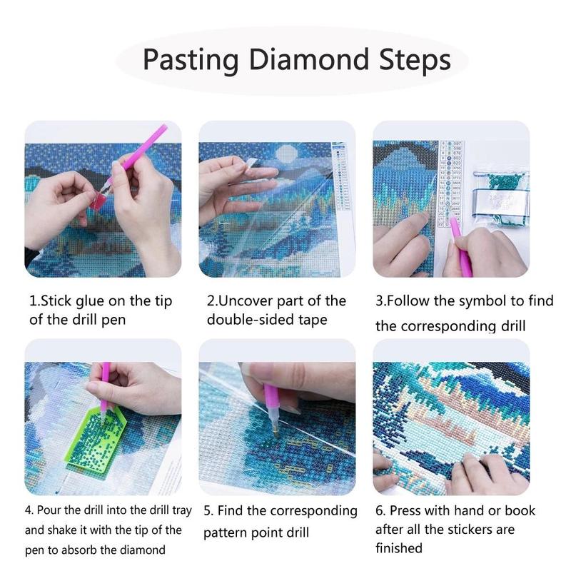 Space Planet Pattern DIY Diamond Painting Kit Without Frame, 1 Count Artificial Diamond Painting by Numbers Kits, Home & Office Wall Craft Decoration