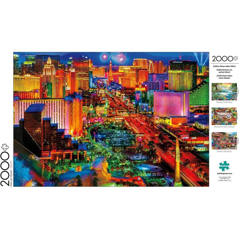 Buffalo Games - Viva Las Vegas - 2000 Piece Jigsaw Puzzle