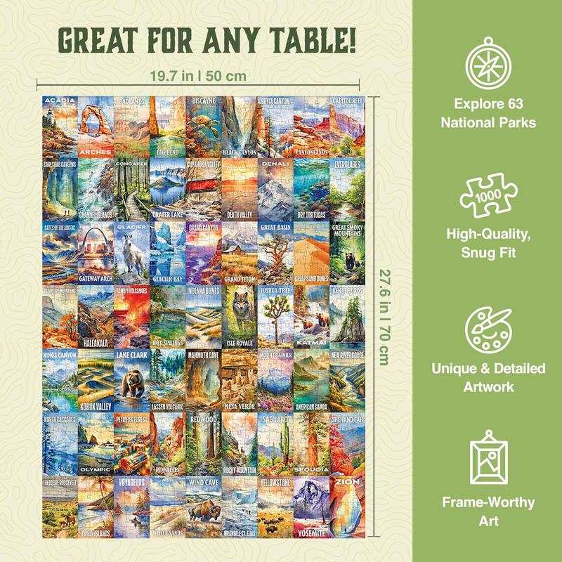 The National Parks 1000 Piece Jigsaw Puzzle