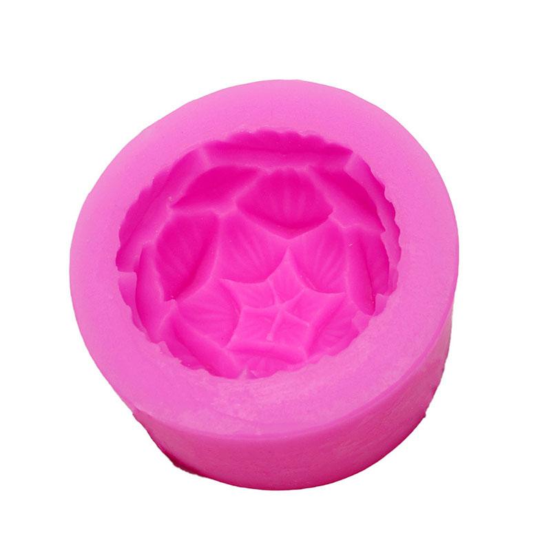 Aromatherapy Candle Silicone Mold 3D Lotus Flower Shape Soap Silicone Mould DIY