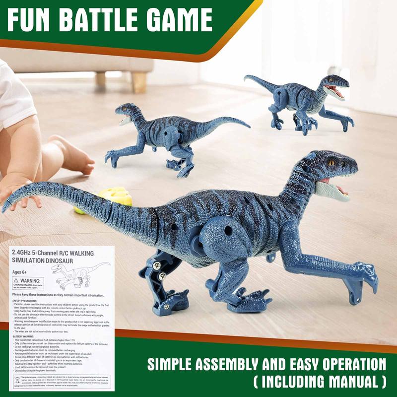 Remote Control Dinosaur for Kids 3-5 4-7 8-12 Year Old, Walking,Rechargeable, Jurassic Toys for Christmas,Birthday Gift for Kids Boys Girls,Kids 3+