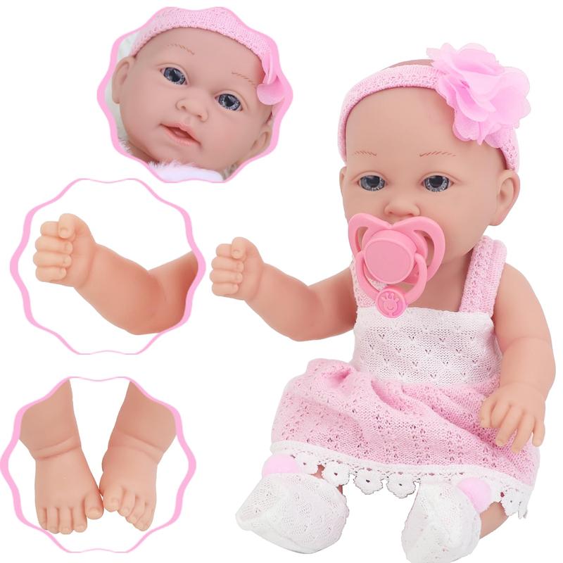 12 Inch Baby Doll & Doll Clothes Accessories Doll Toy Set for Girls